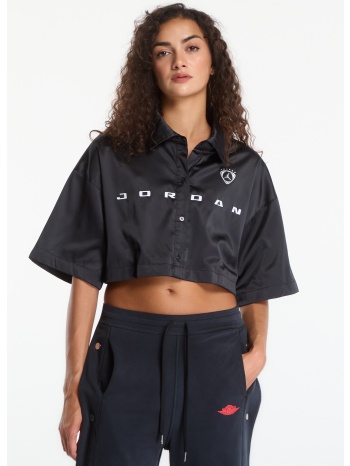 πουκάμισο jordan flight women`s woven top black m