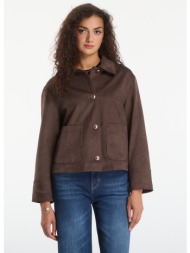 παλτό guess grace suede ...