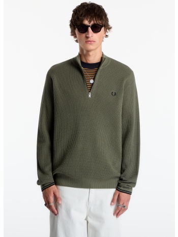 πουλόβερ fred perry waffle stitch half zip jumper lrl wrth
