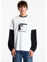 t-shirt fred perry laurel wreath digital tshirt snow white l