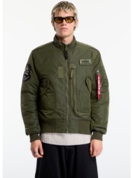 μπουφάν alpha industries engine dark green/ dark green xl