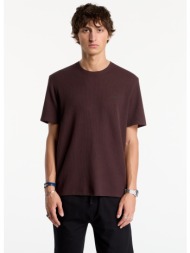 t-shirt hugo boss waffle t-shirt brown xl