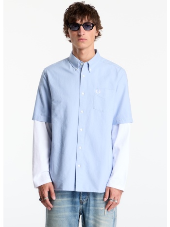 πουκάμισο fred perry oxford shirt light smoke xl