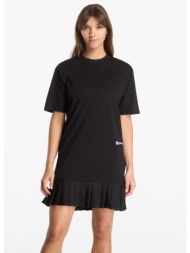 φόρεμα karl lagerfeld jeans tee dress with pleats black s