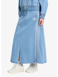φούστα adidas stadium washed denim loose fit skirt crystal sky s