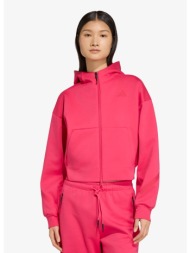 φούτερ adidas z.n.e. cropped full zip power pink l