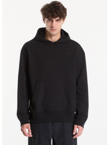 φούτερ diesel s-macs-hood-megoval-d sweat-shirt black xl