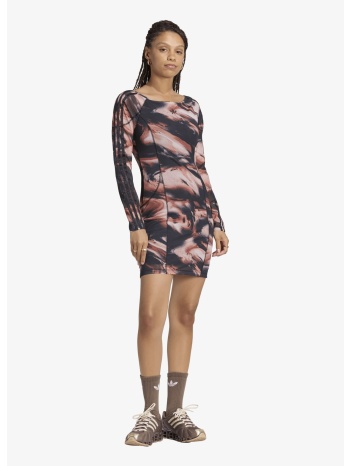 φόρεμα adidas graphic mini dress vermillion/ crystal linen/