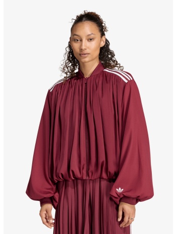 φούτερ adidas satin pleated track top shadow red m
