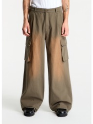 παντελόνια daily paper washed two pocket cargo pants army green m