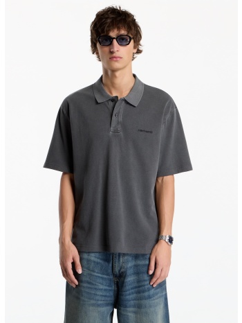 t-shirt carhartt wip s/s wayne polo unisex black garment