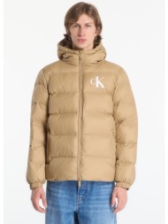 φουσκωτό μπουφάν calvin klein jeans ls ltwt nyln paded h brown l