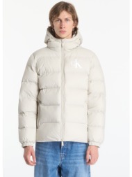 φουσκωτό μπουφάν calvin klein jeans ls ltwt nyln paded h white m