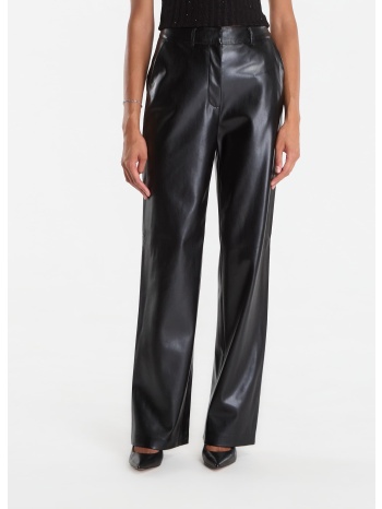 παντελόνια guess zanita perefct pants pu jet black s σε προσφορά