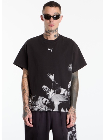 t-shirt puma memory lane tee ii puma black l