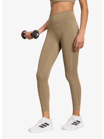 κολάν adidas optimé workout 3-stripes 7/8 leggings khaki σε προσφορά