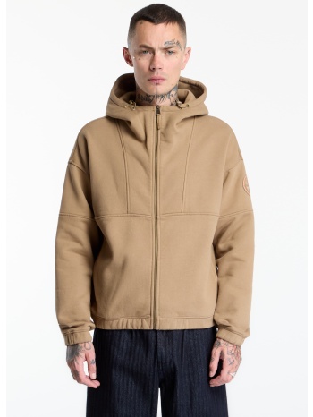 φούτερ napapijri bloom full-zip hoodie beige petrified oak