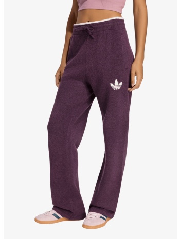 φόρμα adidas ess knit tipping pants noble red/ cream white