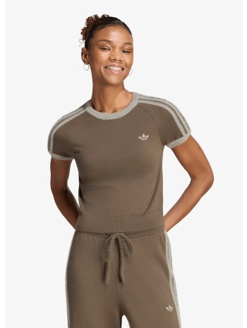 t-shirt adidas knitted t-shirt branch/ silver pebble xs