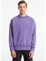 φούτερ études studio national crew accent sweatshirt purple xl