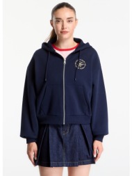 φούτερ tommy hilfiger roundal zip-up hoodie dark night navy l