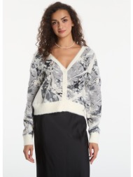 πουλόβερ desigual bouquet lacroix pullover white xs