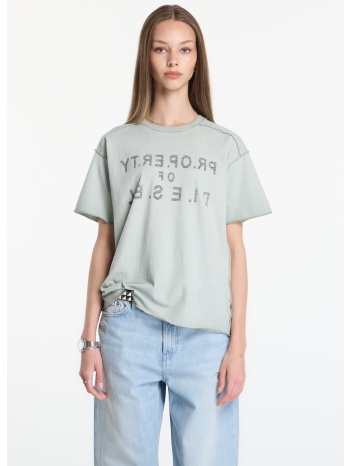 t-shirt diesel t-ily t-shirt storm grey xs