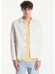 μπουφάν samsøe samsøe sadamon gc overshirt silver birch ch. l