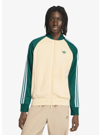 φούτερ adidas sst track top warm vanilla/ collegiate green l σε προσφορά