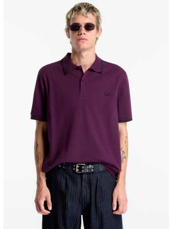 t-shirt fred perry twin tipped fred perry shirt plum/black l