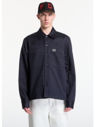 μπουφάν fred perry twill overshirt navy xl