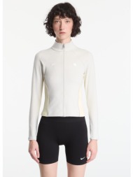 φούτερ nike sportswear women`s full-zip long-sleeve top light bone/ alabaster s
