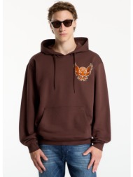 φούτερ diesel s-norm-hood-aa2 sweat-shirt chicory coffee l