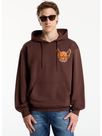 φούτερ diesel s-norm-hood-aa2 sweat-shirt chicory coffee l