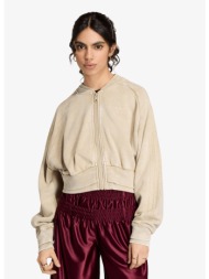 φούτερ adidas sst double layered cropped track top khaki three m
