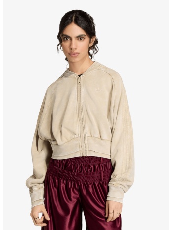 φούτερ adidas sst double layered cropped track top khaki σε προσφορά