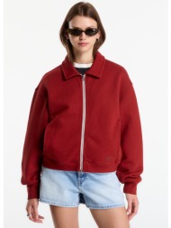 φούτερ vans alanna fleece jacket poppy ember l
