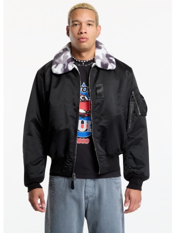 bomber alpha industries b-15 reversible ii uv black xl