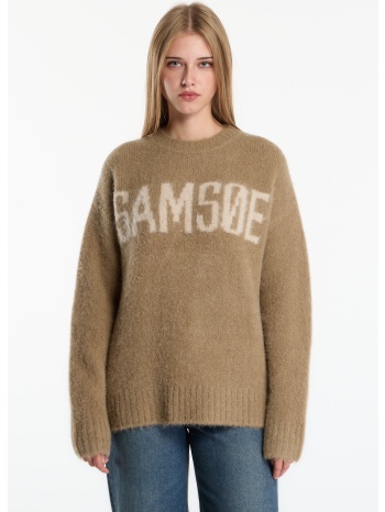 πουλόβερ samsøe samsøe sajeanne sweater lead gray m