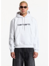 φούτερ carhartt wip hooded carhartt sweat unisex ash heather/ graphite xxl