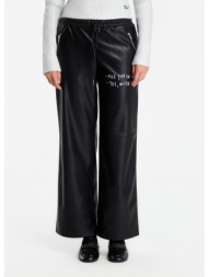 φόρμα karl lagerfeld jeans x pt faux leather pant black s