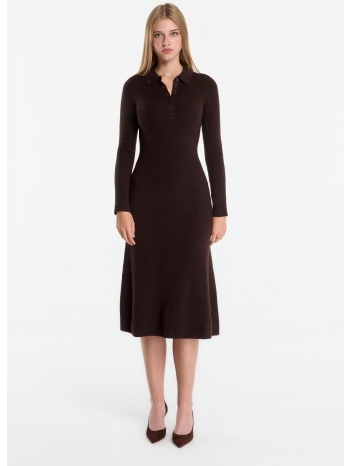 φόρεμα gant mini cable knit dress light ochre s