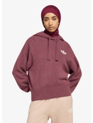 πουλόβερ adidas essentials knit hoodie quiet crimson l