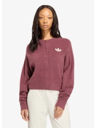 πουλόβερ adidas essentials knit cardigan burgundy xs