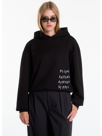 φούτερ karl lagerfeld jeans x pt boxy hoodie black m