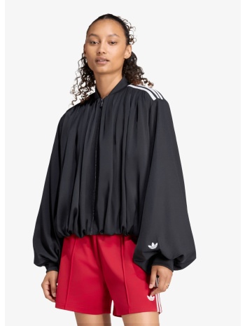 μπουφάν adidas satin pleated track top black s