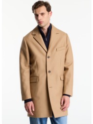 παλτό gant classic wool coat fudge l