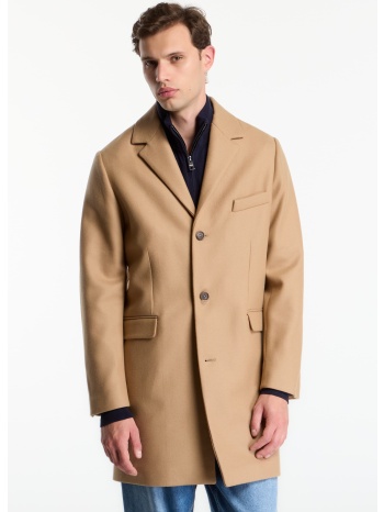 παλτό gant classic wool coat fudge l