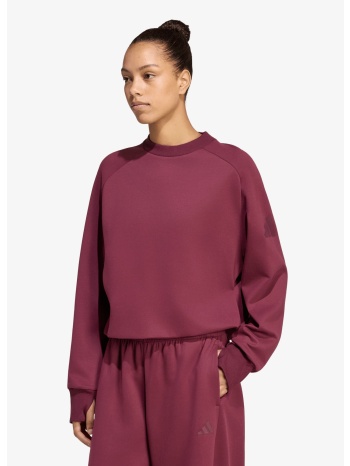 πουλόβερ adidas soft lux winter knit sweatshirt maroon xl
