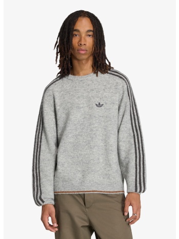 πουλόβερ adidas 3-stripes fluffy knit crew sweatshirt